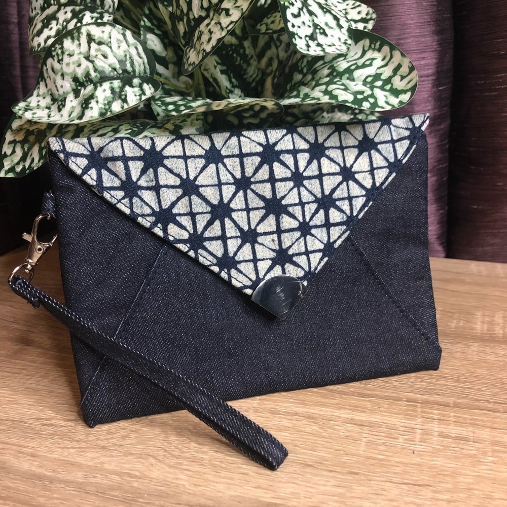 Mix No 6 Denim Clutch